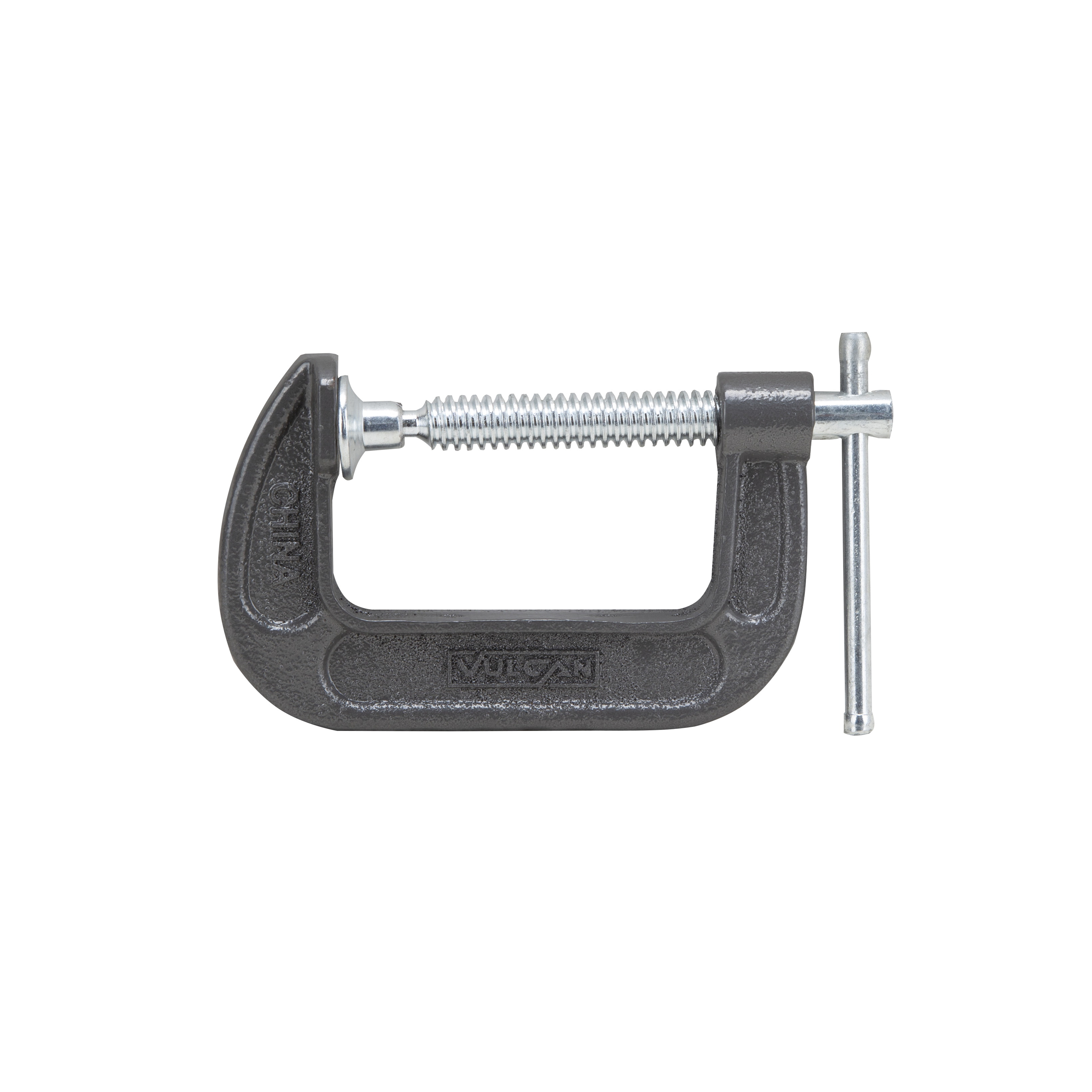 JL27362 C-Clamp, 3 in Max Opening Size, 1-3/4 in D Throat, Steel Body, Gray Body