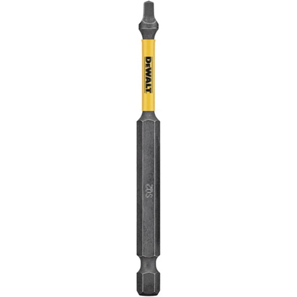 DWA3SQ2IR Screwdriver Bit, #2 Drive, Square Drive, 1/4 in Shank, Hex Shank, 3-1/2 in L