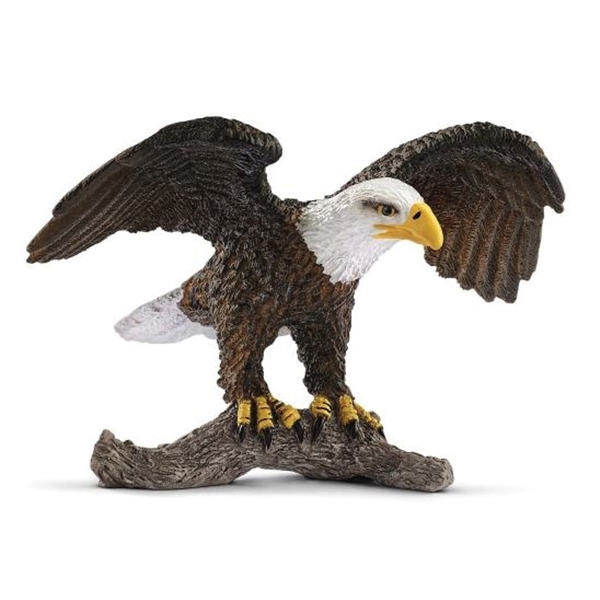 Schleich-S 14780 Figurine, 3 to 8 years, Bald Eagle, Plastic