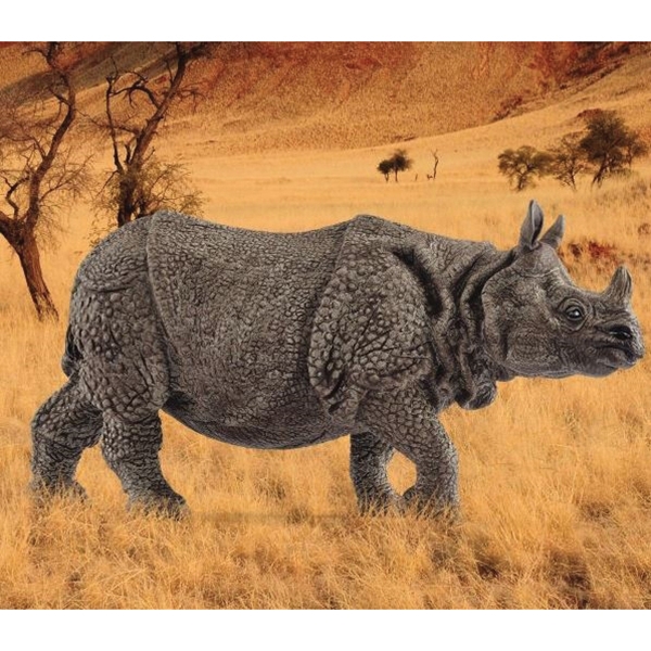 Schleich-S 14816 Indian Rhinoceros Figurine, 3 to 8 years, Indian Rhinoceros, Plastic - 2