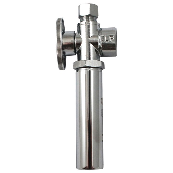 K2048WHALF Angle Valve with Hammer Arrestor, 1/2 x 3/8 in Connection, FIP x CTS, 125 psi Pressure, Brass Body