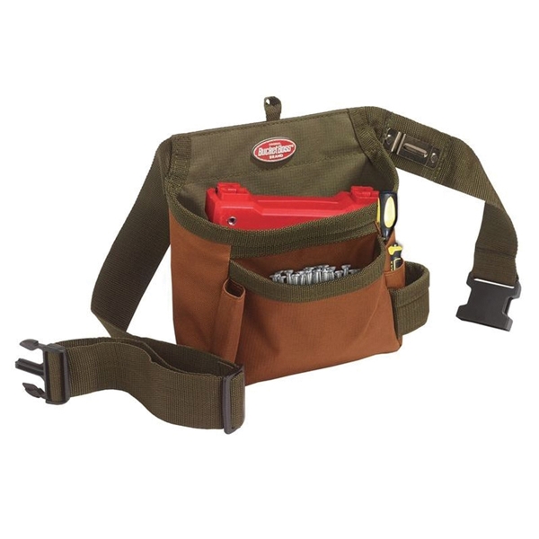 Bucket Boss Sparky Utility Pouch - Heavy-Duty 1680D Tool Pouch With Tape Clip & Carabiner