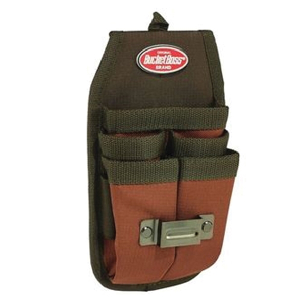 54184 Four-Barrel Sheath, 5-Pocket, Poly Ripstop Fabric, Brown/Green, 4-1/2 in W, 9 in H, 2 in D
