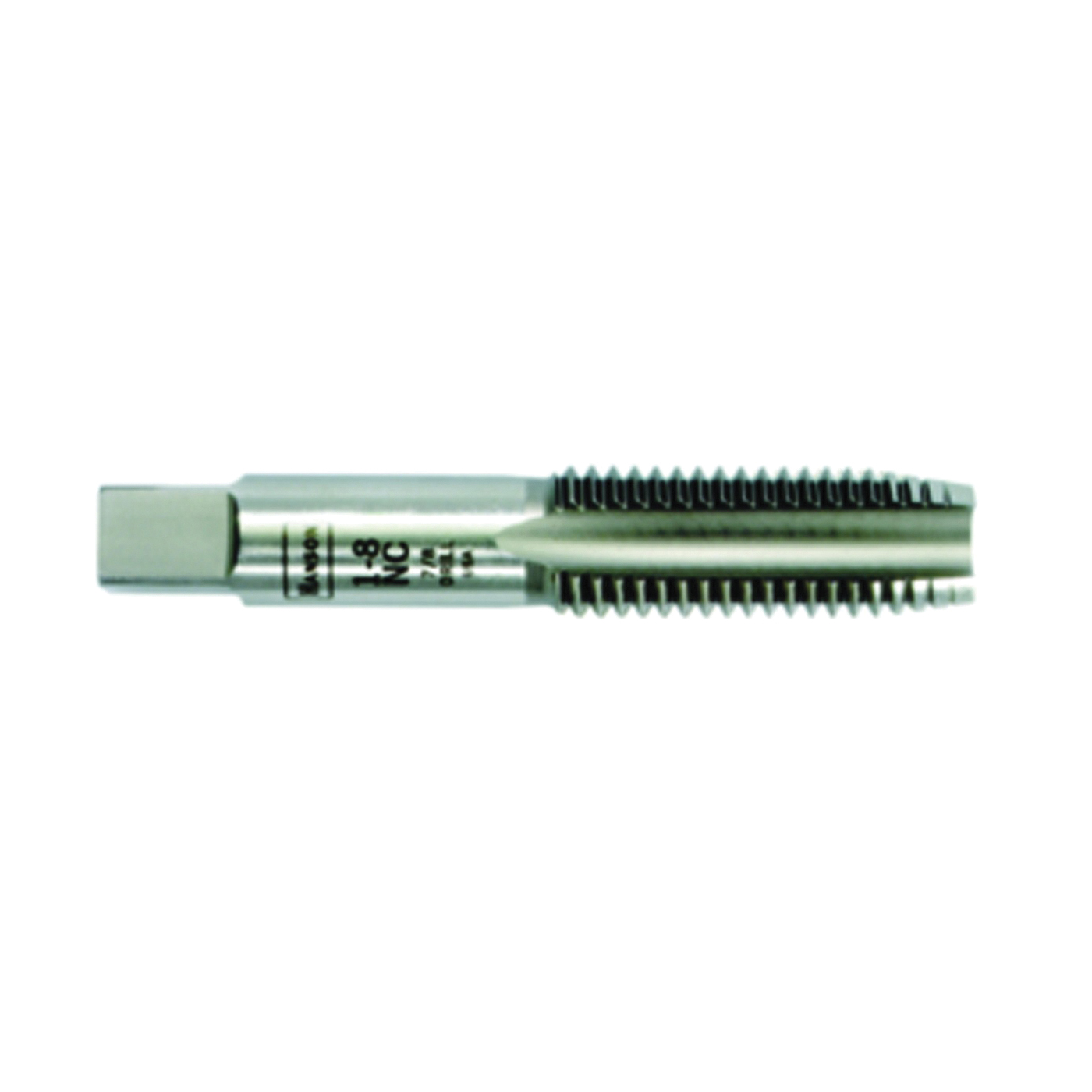 1465ZR Fractional Tap, 1-8 NC Thread, Plug Tap Thread, 4-Flute, HCS