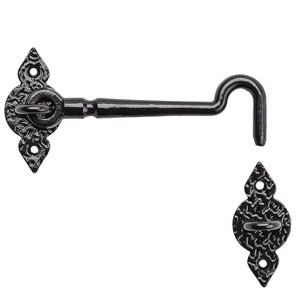 N100-054 Spear Gate Hook, Steel, Black