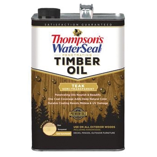 Thompson's WaterSeal TH.048831-16 Timber Oil, Teak, Liquid, 1 gal, Can