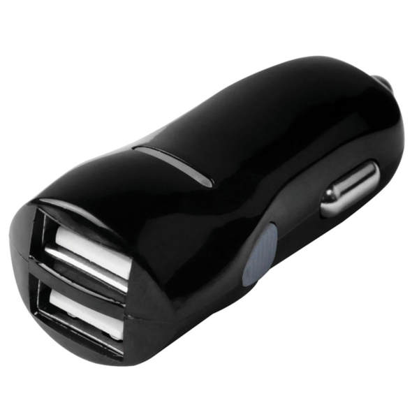 Zenith PM1002UC31 Dual USB Car Charger, 100 to 240 V Input, 5 VDC Output, Black