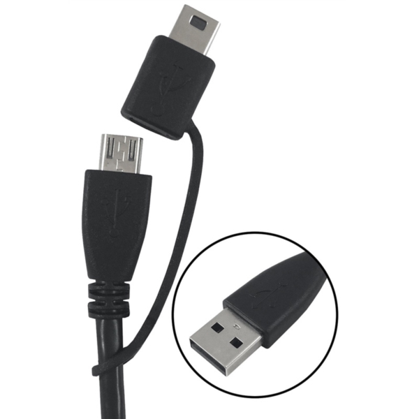 PM1003USBMM2 Lightning Cable, USB, Black, 3 ft L
