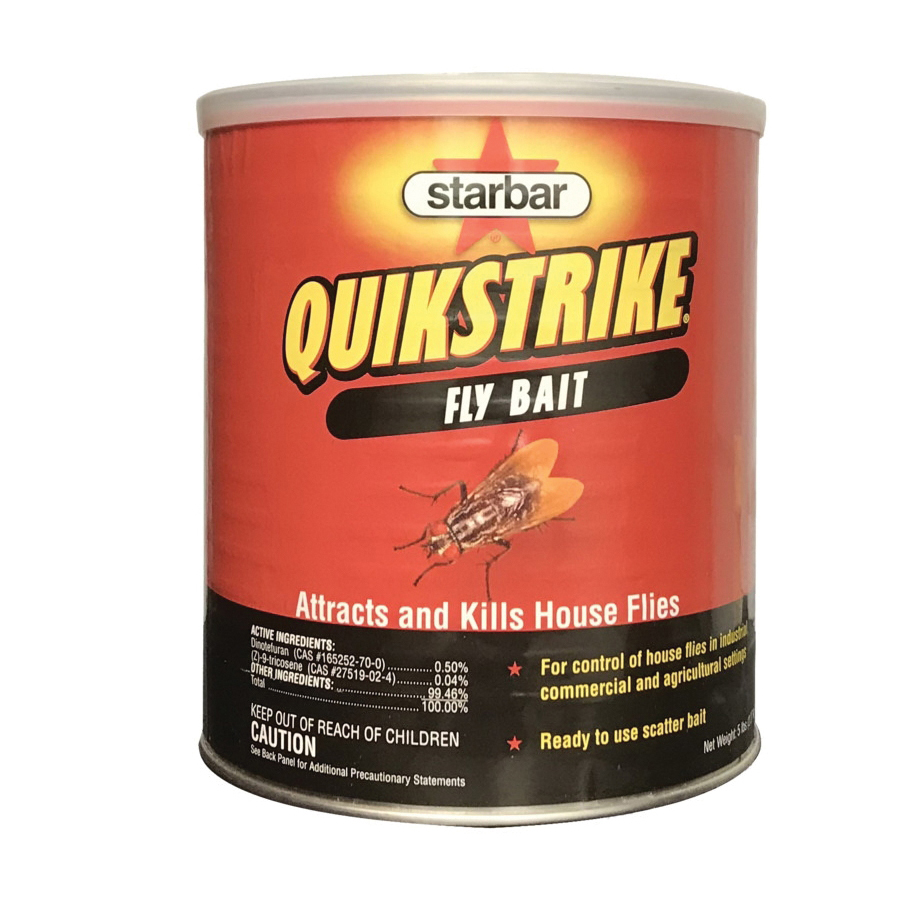 QuikStrike 100508298 Fly Bait, Granular, Fish, 5 lb Can
