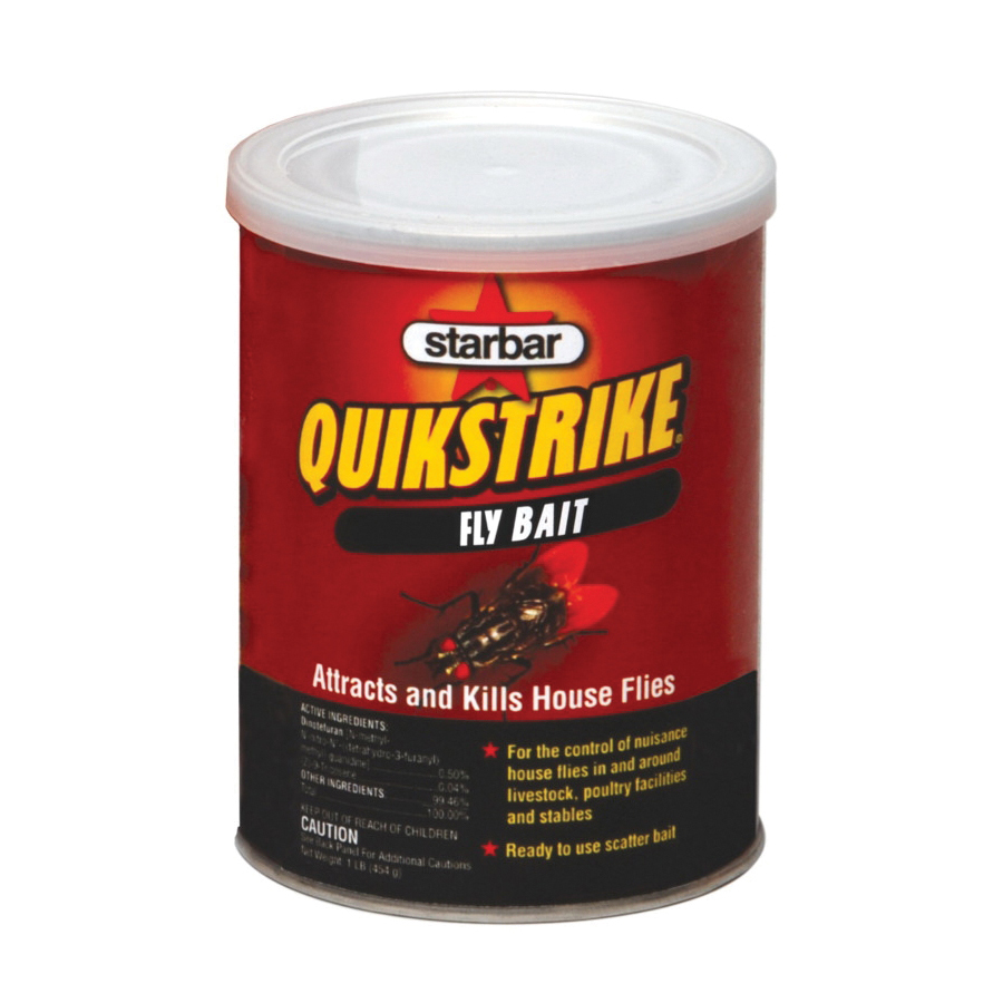QuikStrike 100508299 Fly Bait, Granular, Fish, 1 lb Can