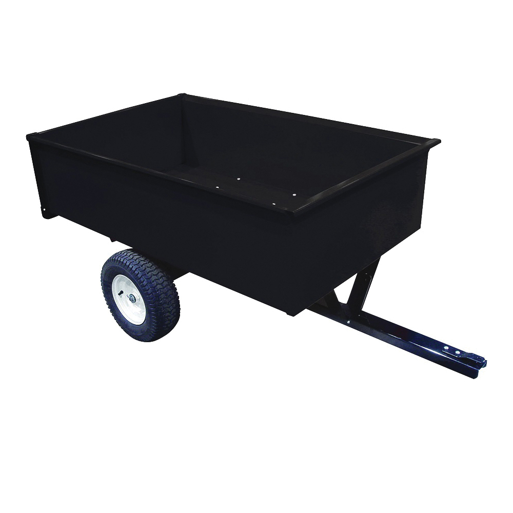 SC17-2MC Trailer/Dump Cart, 1500 lb, Steel Deck, 16 in Wheel, Black