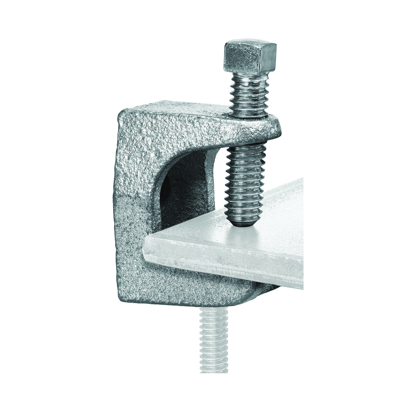 Z500-25 Beam Clamp, Iron, Silver, Electro-Plated