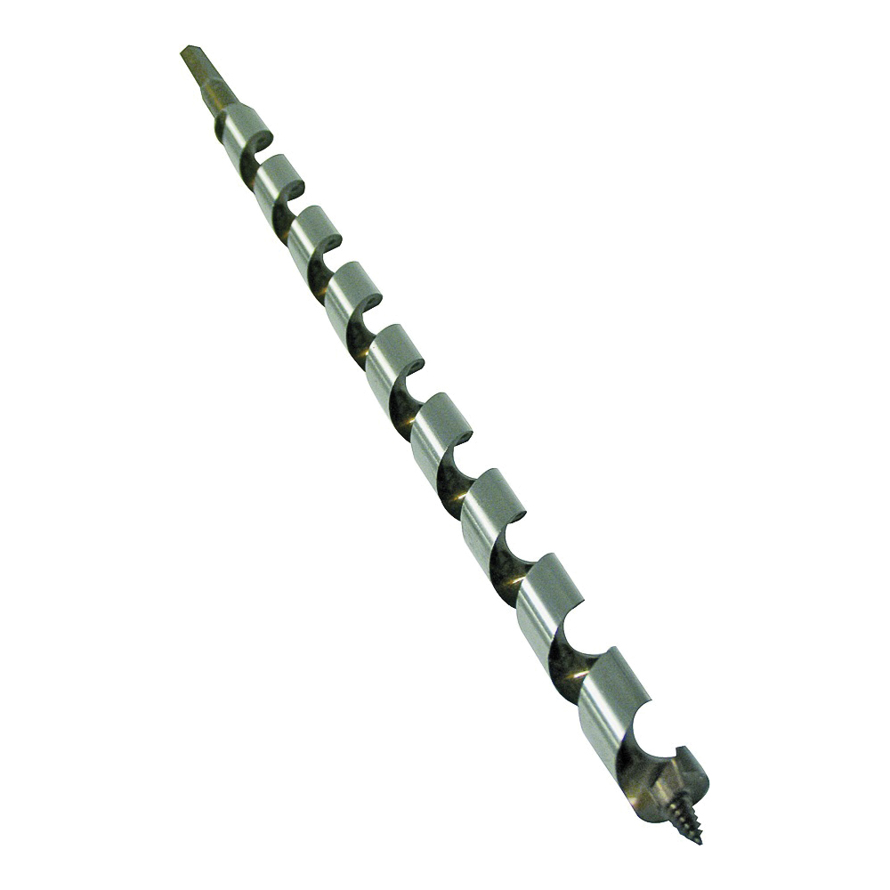 66PT-7/8 Auger Drill Bit, 7/8 in Dia, 18 in OAL, Twist Flute, 7/16 in Dia Shank, Hex Shank