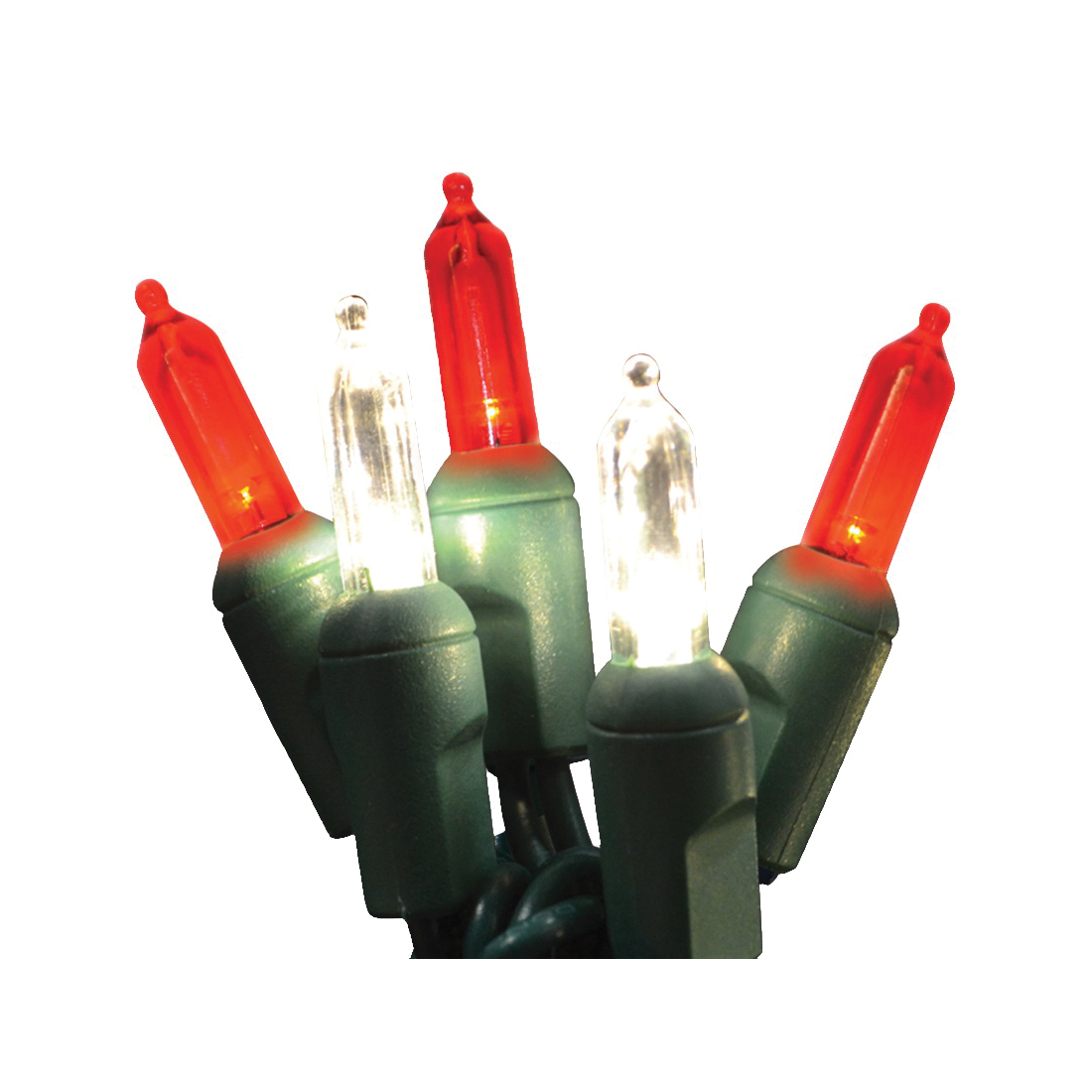 LEDBX-T550-CC6 Light Set, 50-Lamp, LED Lamp, Pure White Frost/Red Lamp, 26 ft L