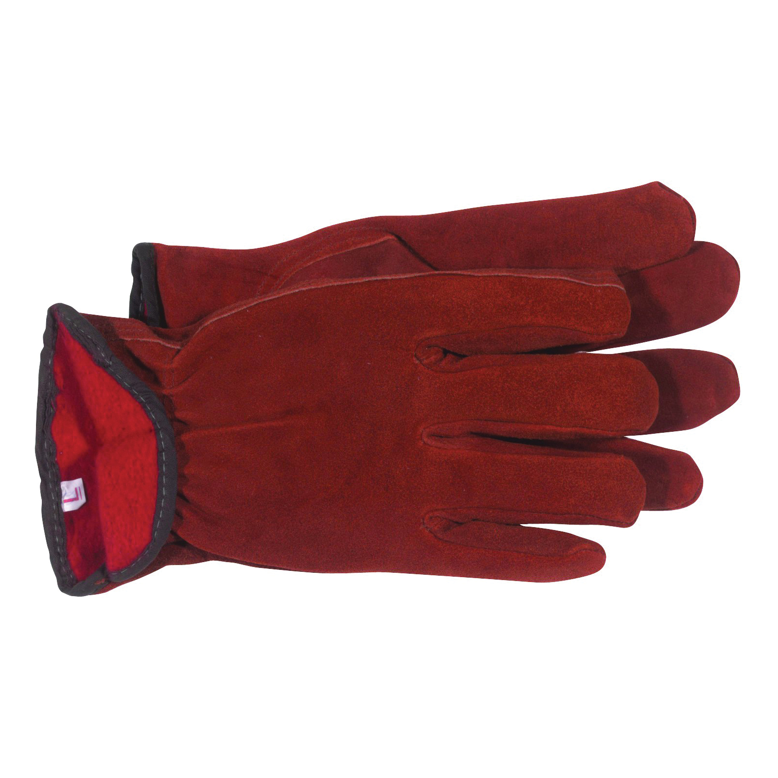 4175J Gloves, XL, Keystone Thumb, Open, Shirred Elastic Back Cuff, Cowhide Leather, Red