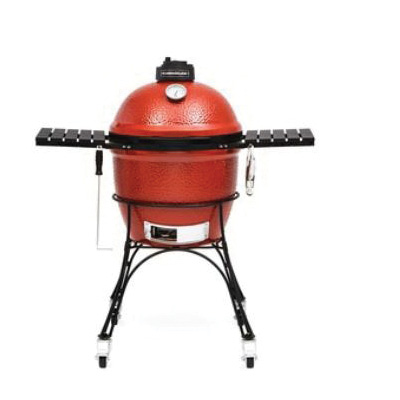 KJ23RH Charcoal Grill, 245 sq-in Primary Cooking Surface, Red, Side Shelf Included: Yes