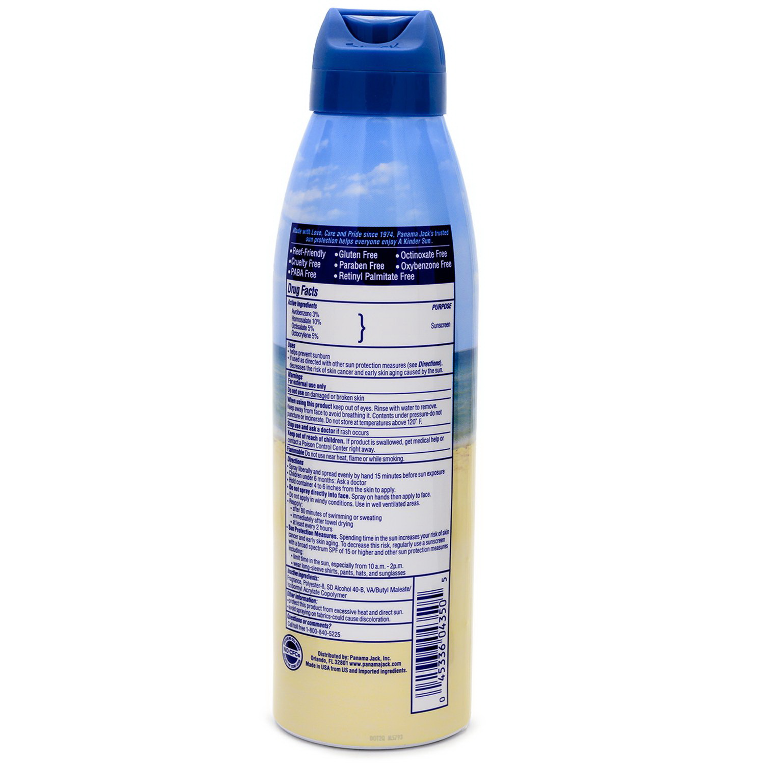 Panama Jack 4350 Continuous Spray Kids Sunscreen, 5.5 oz Bottle - 2