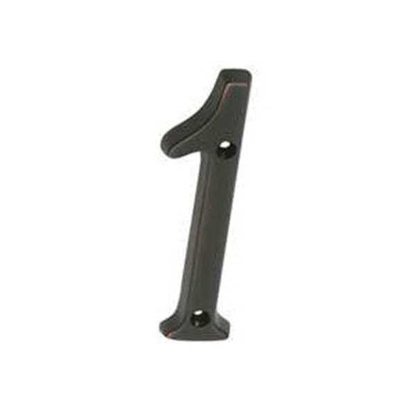 Schlage SC2-3016-716 House Number, Character: 1, 4 in H Character, Bronze Character, Brass