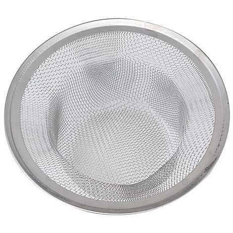 DP20C Mesh Kitchen Strainer, 4-1/2 in Dia, Stainless Steel, Chrome