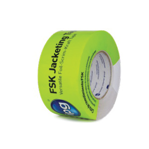 FSK3-HC Foil-Scrim Insulation Tape, 50 yd L, 2.95 in W, Polymer Backing