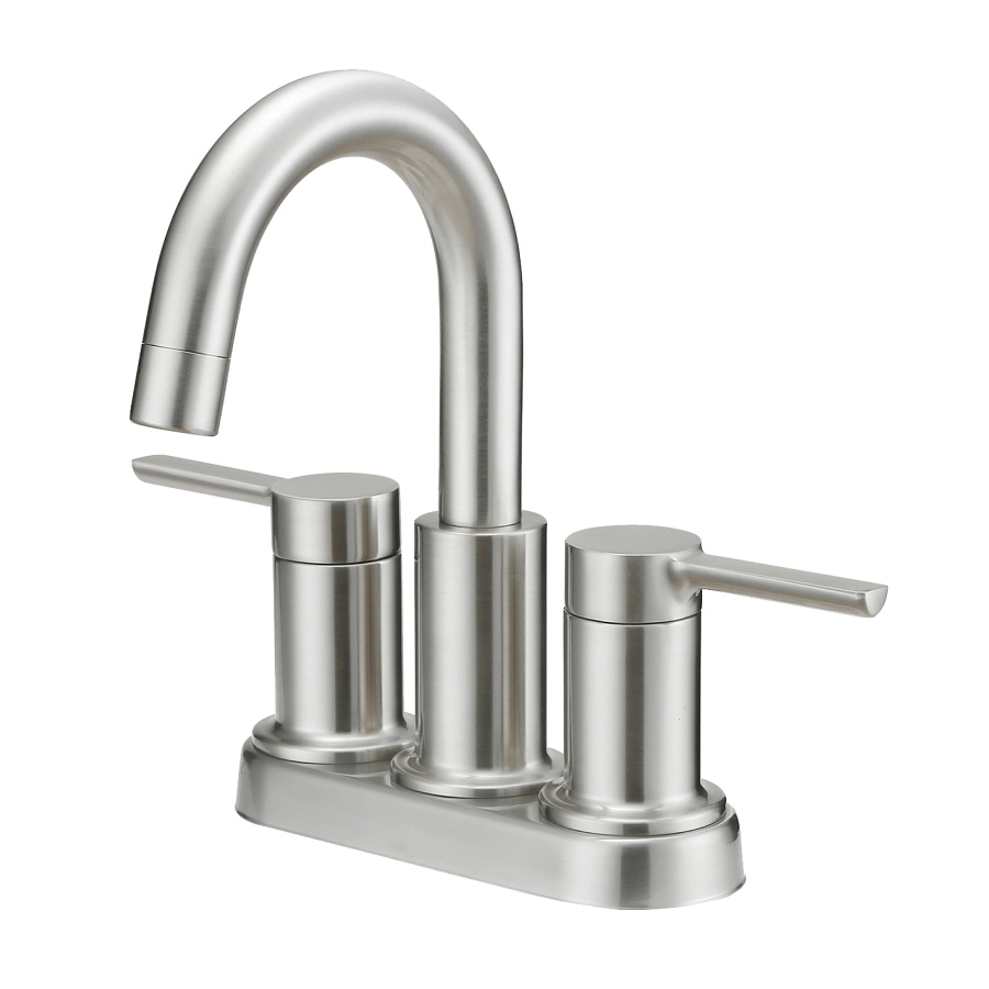 TOBI22010009NP Lavatory Faucet, 1.2 gpm, 2-Faucet Handle, 3-Faucet Hole, Metal/Plastic, Brushed Nickel