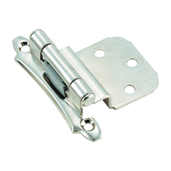 BP792826/BPR79282 Cabinet Hinge, 3/8 in Inset, Polished Chrome