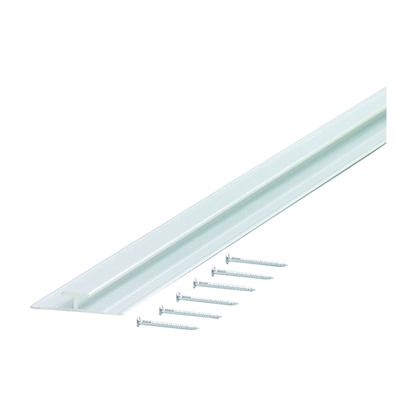 70086 Divider Moulding with Nail, 96 in L, Aluminum, Silver, Anodized