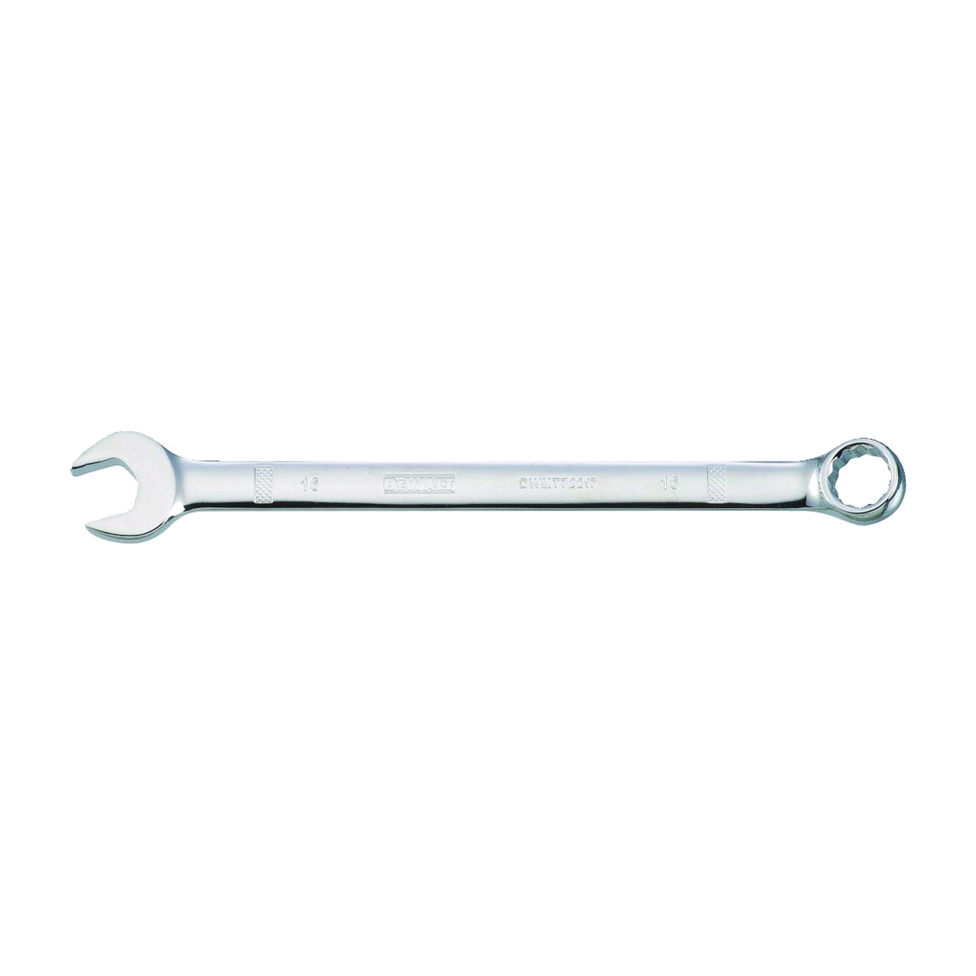 DWMT72217OSP Combination Wrench, Metric, 16 mm Head, 8-5/32 in L, 12-Point, Chrome, Comfort-Grip Handle