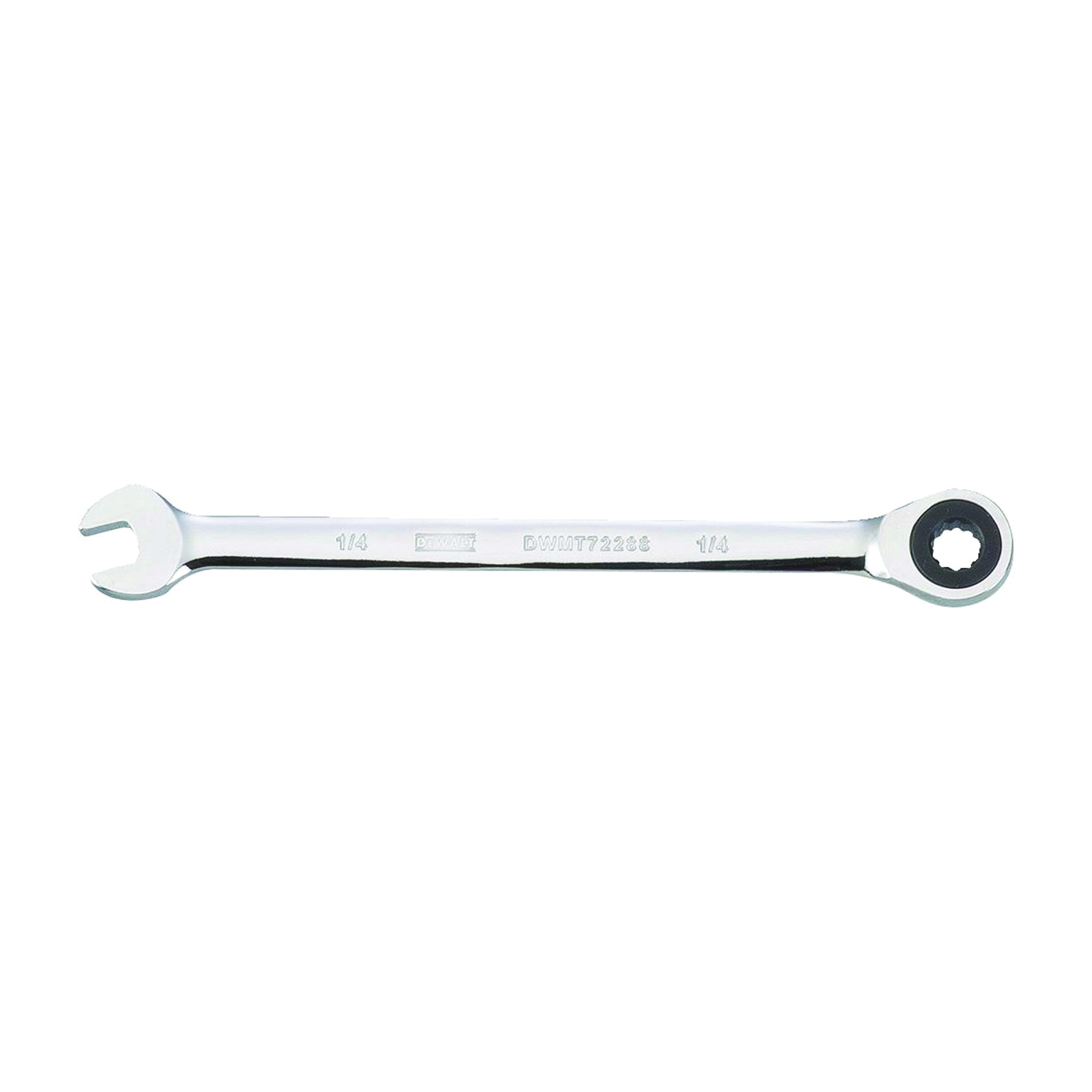 DeWALT DWMT72288OSP Combination Wrench, SAE, 1/4 in Head, 3-17/32 in L, 12-Point, Chrome, Comfort-Grip Handle