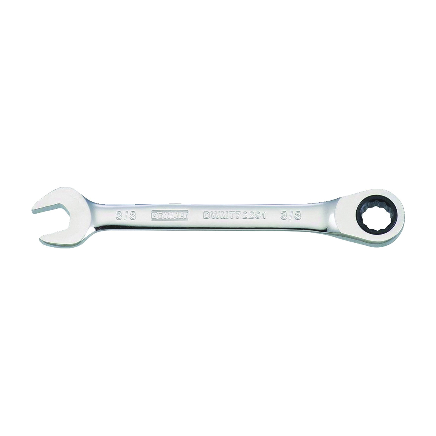 DeWALT DWMT72291OSP Combination Wrench, SAE, 3/8 in Head, 5-5/32 in L, 12-Point, Chrome, Comfort-Grip Handle