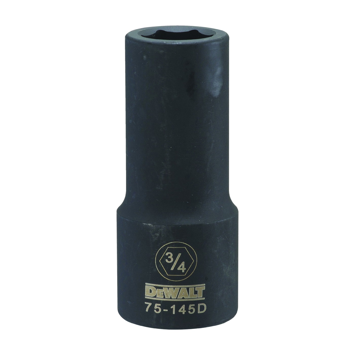 DeWALT DWMT75145OSP Impact Socket, 3/4 in Socket, 3/4 in Drive, 6-Point, CR-440 Steel, Black Oxide