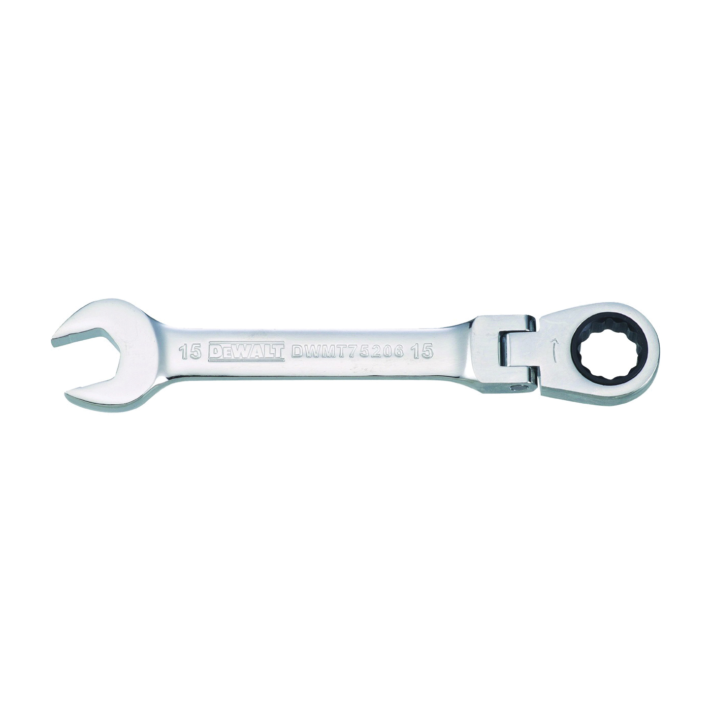 DWMT75206OSP Combination Wrench, Metric, 15 mm Head, 6-21/32 in L