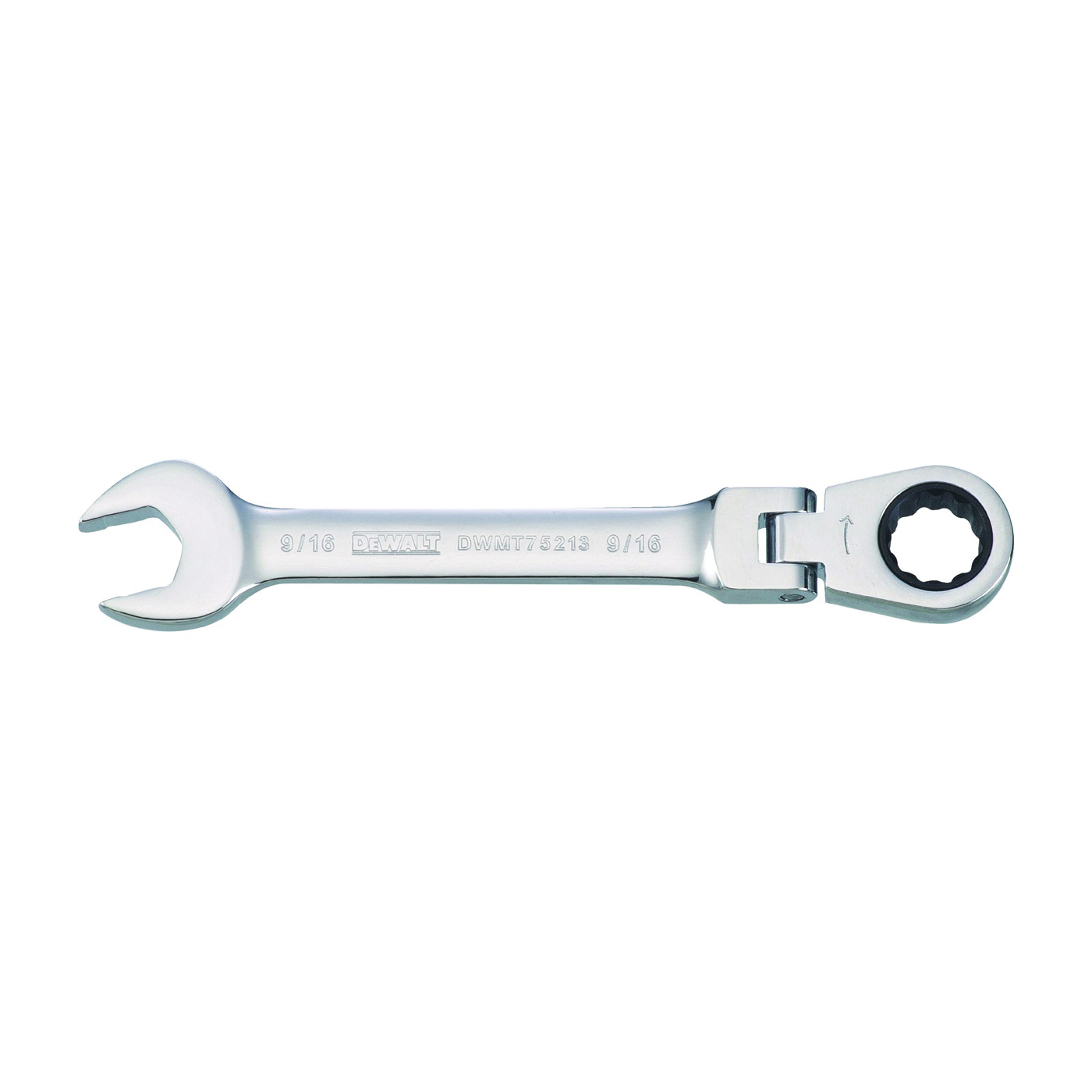 DWMT75213OSP Combination Wrench, SAE, 9/16 in Head, 6-9/32 in L, Steel