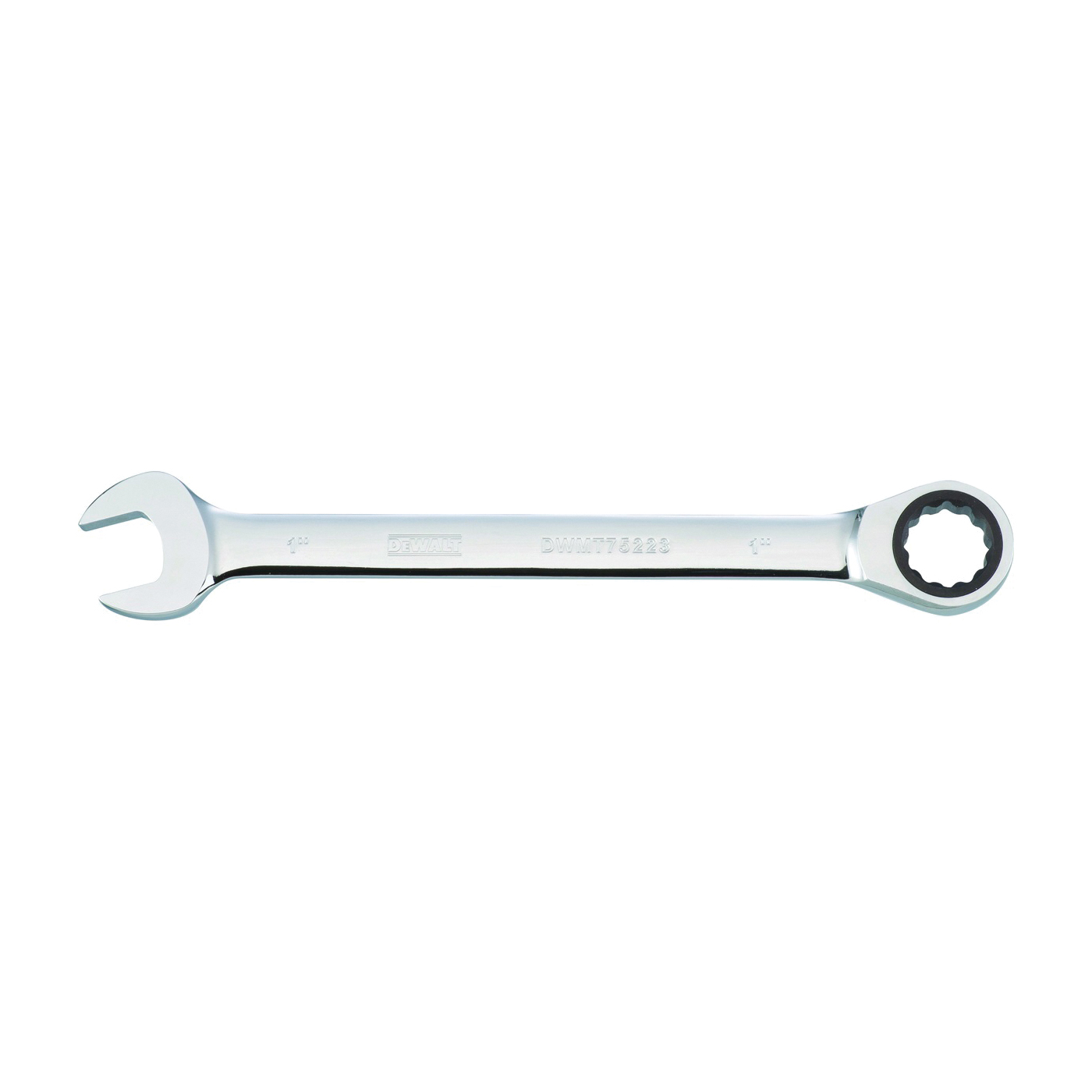 DWMT75223OSP Combination Wrench, SAE, 1 in Head, 12-13/16 in L, Chrome