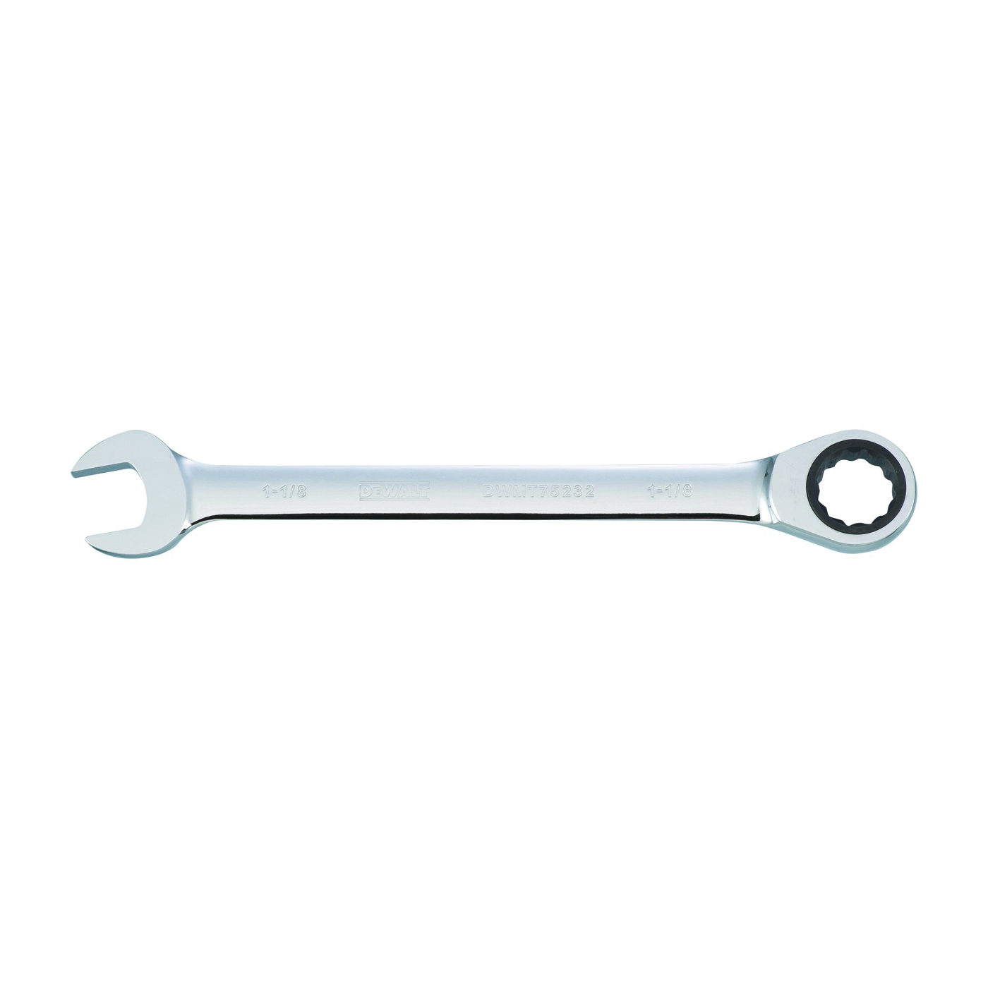 DWMT75232OSP Combination Wrench, SAE, 1-1/8 in Head, 14-1/8 in L, Chrome