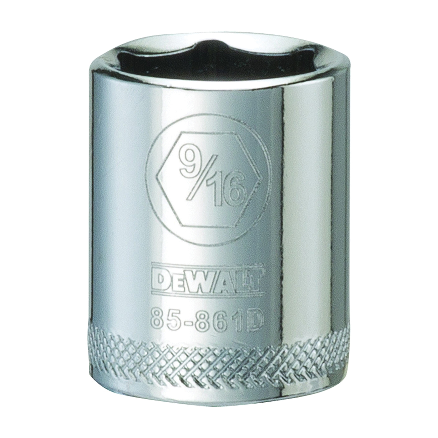 DeWALT DWMT85861OSP Hand Socket, 9/16 in Socket, 1/4 in Drive, 6-Point, Vanadium Steel, Polished Chrome