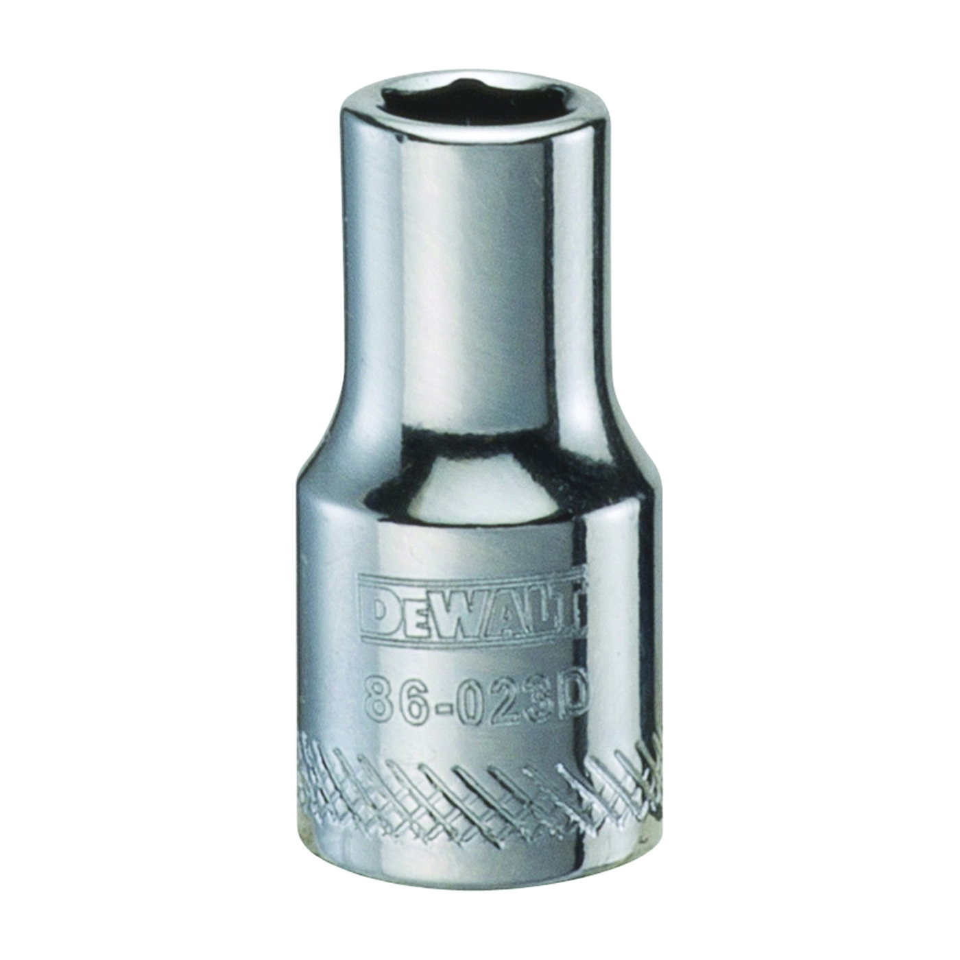 DeWALT DWMT86023OSP Hand Socket, 7/32 in Socket, 1/4 in Drive, 6-Point, Vanadium Steel, Polished Chrome