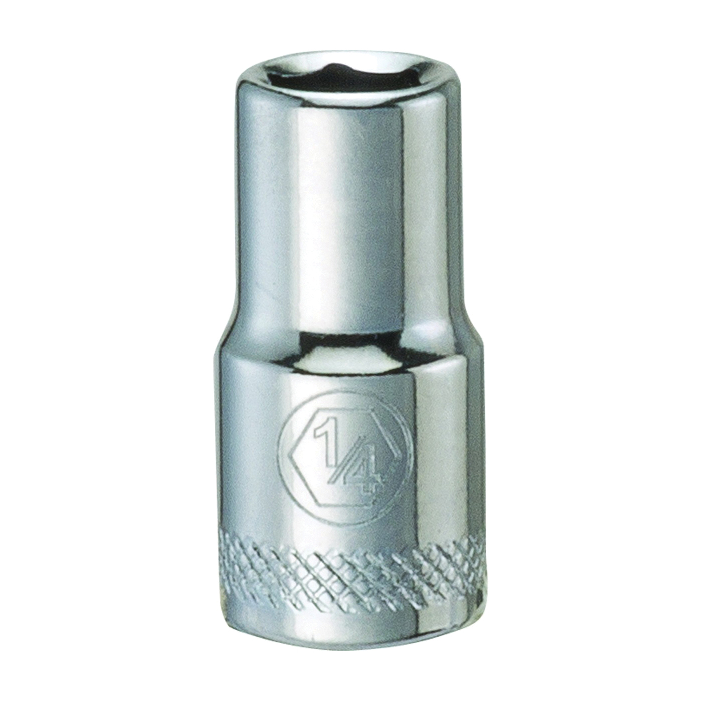 DeWALT DWMT86024OSP Hand Socket, 1/4 in Socket, 1/4 in Drive, 6-Point, Vanadium Steel, Polished Chrome