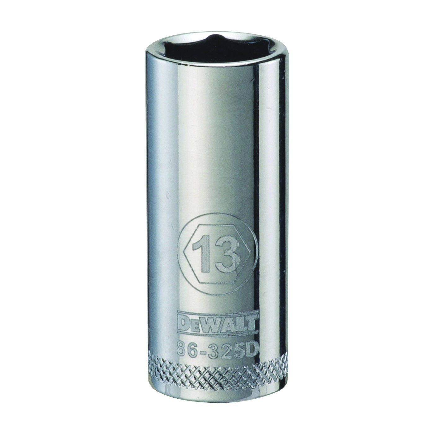 DWMT86325OSP Drive Socket, 13 mm Socket, 3/8 in Drive, 6-Point, Vanadium Steel, Polished Chrome