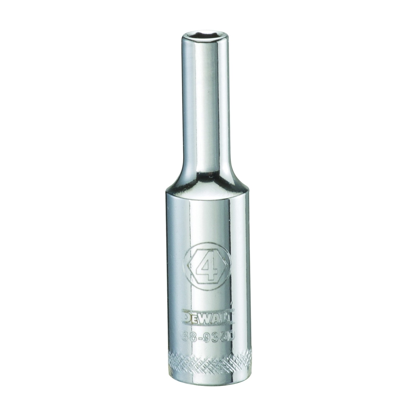 DWMT88935OSP Drive Socket, 4 mm Socket, 1/4 in Drive, 6-Point, Steel, Polished Chrome Vanadium