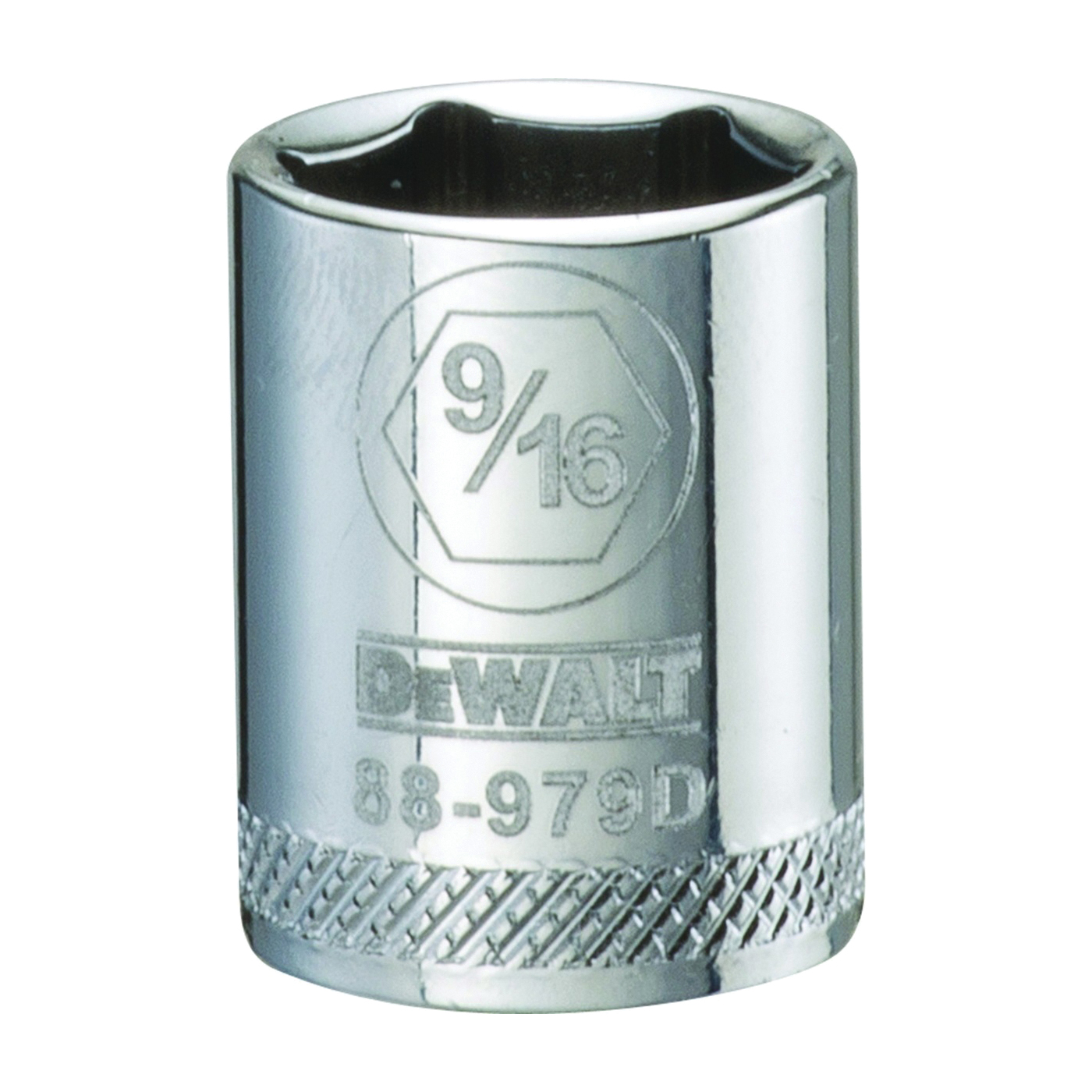 DeWALT DWMT88979OSP Hand Socket, 9/16 in Socket, 3/8 in Drive, 6-Point, Vanadium Steel, Polished Chrome