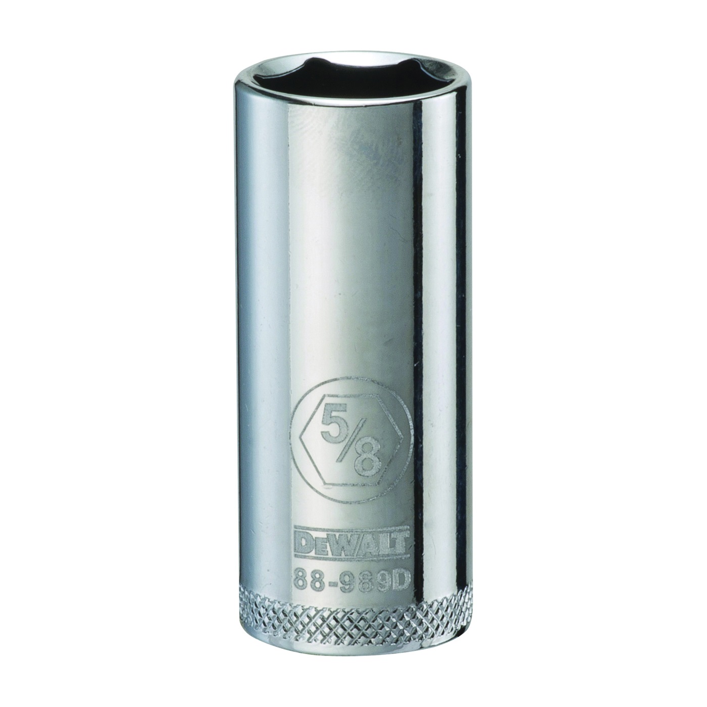 DWMT88989OSP Drive Socket, 5/8 in Socket, Deep Socket, 2-3/32 in OAL, 3/8 in Drive, 6 -Point, Vanadium Steel