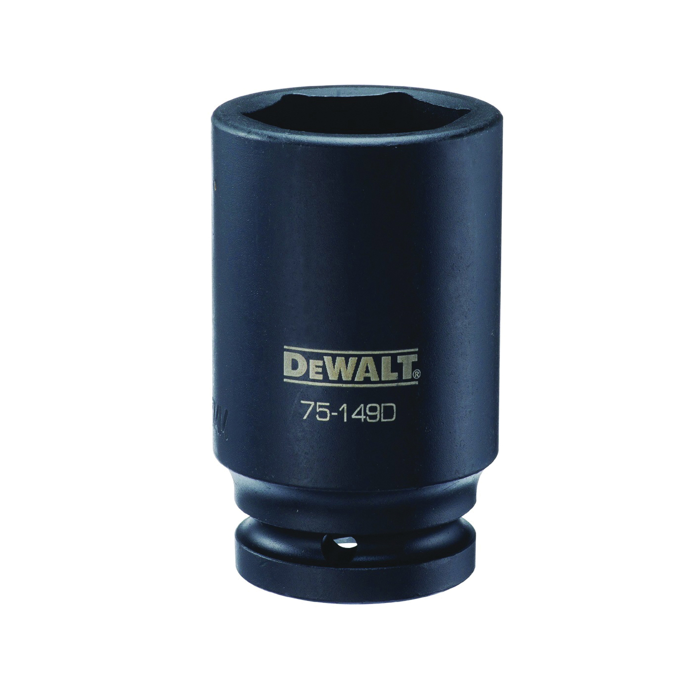 DeWALT DWMT75149OSP Impact Socket, 35 mm Socket, 3/4 in Drive, 6-Point, CR-440 Steel, Black Oxide