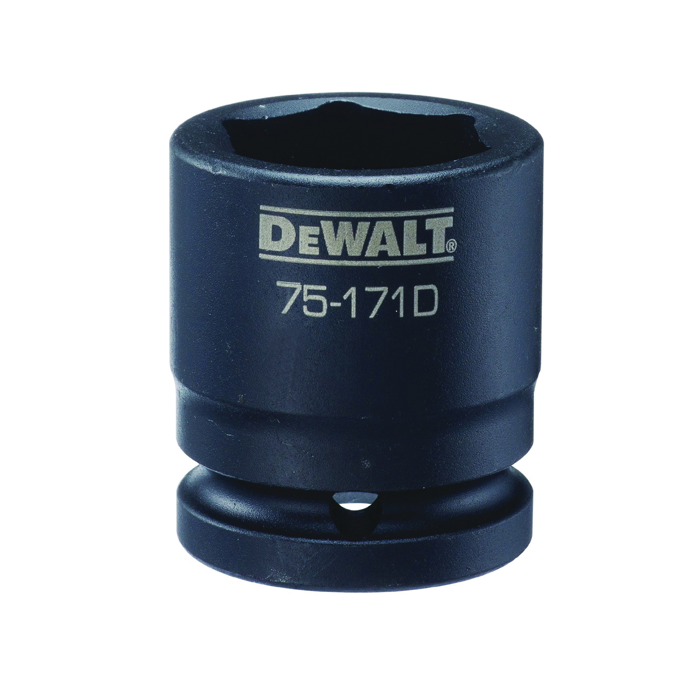DWMT75171OSP Impact Socket, 30 mm Socket, 3/4 in D Socket, 4.9 in OAL, 3/4 in Drive, 6 -Point, CR-440 Steel