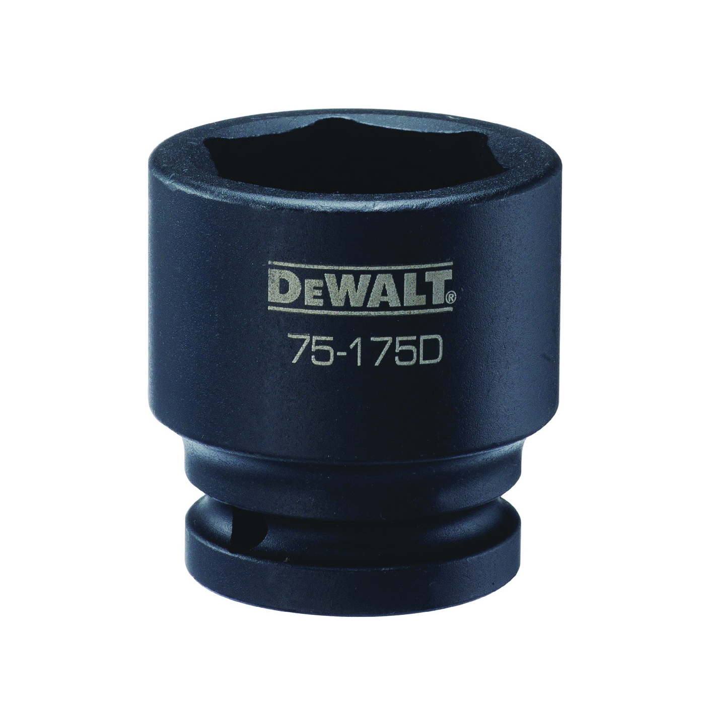 DeWALT DWMT75175OSP Impact Socket, 36 mm Socket, 3/4 in Drive, 6-Point, CR-440 Steel, Black Oxide