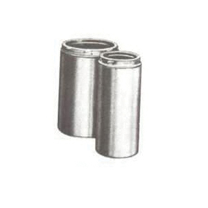 208012 Chimney Pipe, 10 in OD, 12 in L, Stainless Steel