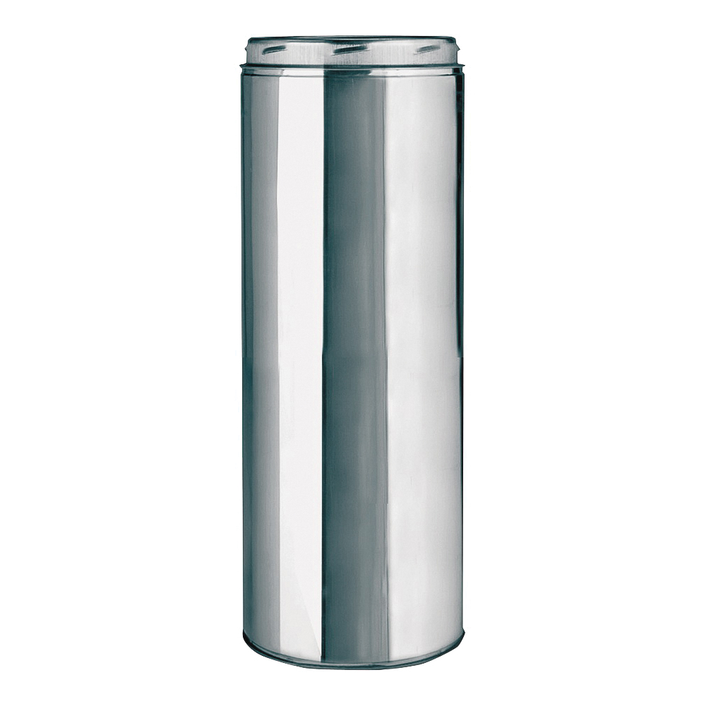 208024 Chimney Pipe, 10 in OD, 24 in L, Stainless Steel