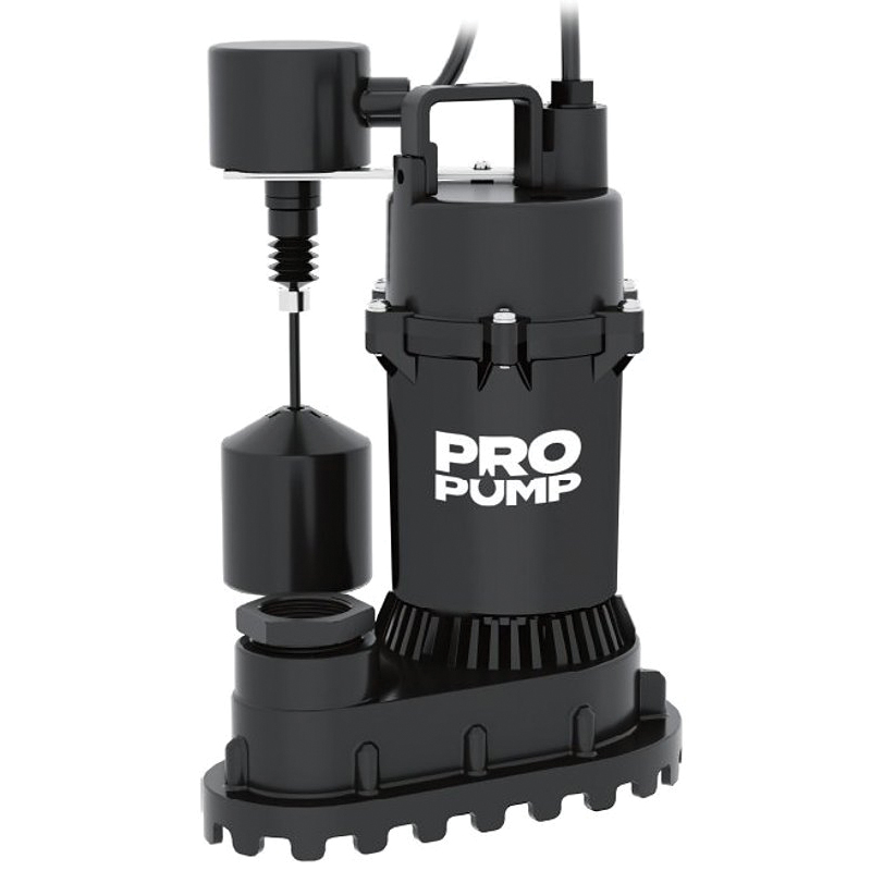 SBI250SV Sump Pump, 1-Phase, 6 A, 115 V, 1/3 hp, 1-1/2 in Outlet, 25 ft Max Head, 3960 gph