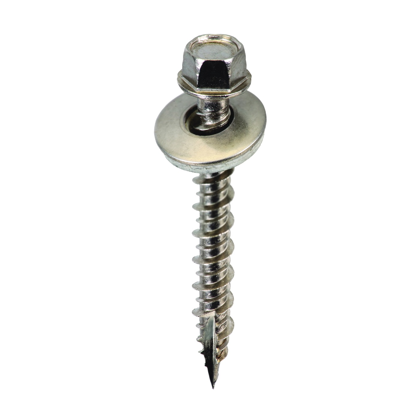 SW-MW15SS250 Screw, #9 Thread, High-Low, Twin Lead Thread, Hex Drive, Self-Tapping, Type 17 Point, 250/BAG