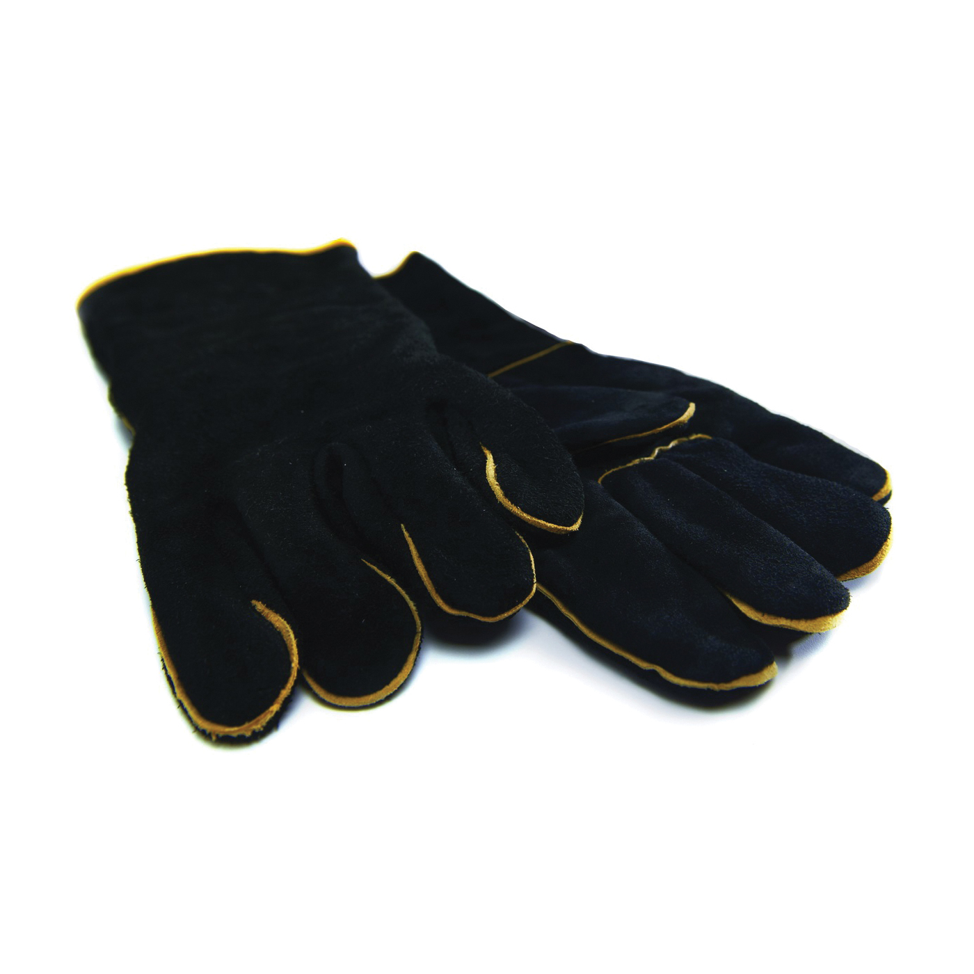 00528 BBQ Gloves, #1, Leather, Black